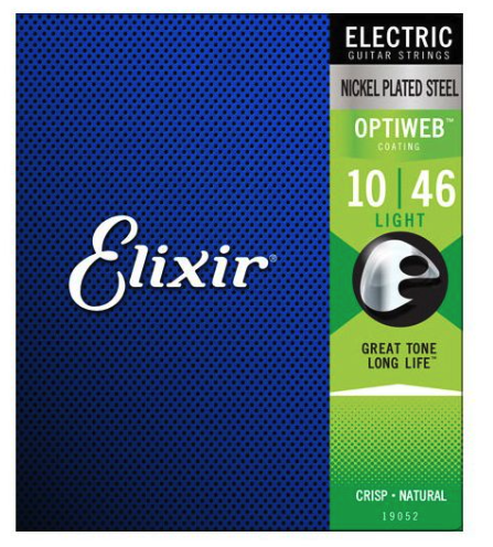 Elixir Nickel Plated Steel Optiweb 10-46