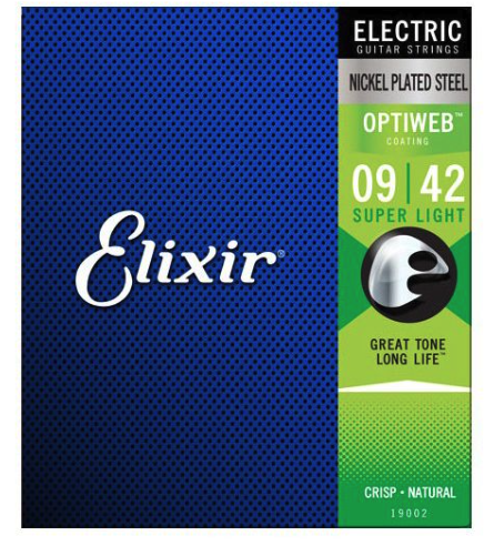 Elixir Nickel Plated Steel Optiweb 9-42