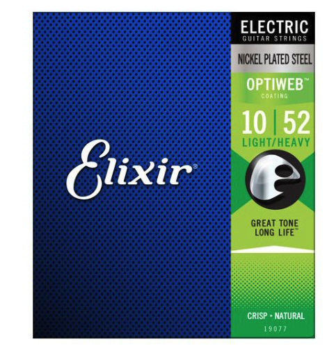 Elixir Nickel Plated Steel Optiweb 10-52