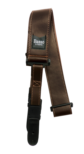 BASSO CORREA PARA GUITARRA Y BAJO SERIE QS MARRÓN LIBERACIÓN RÁPIDA