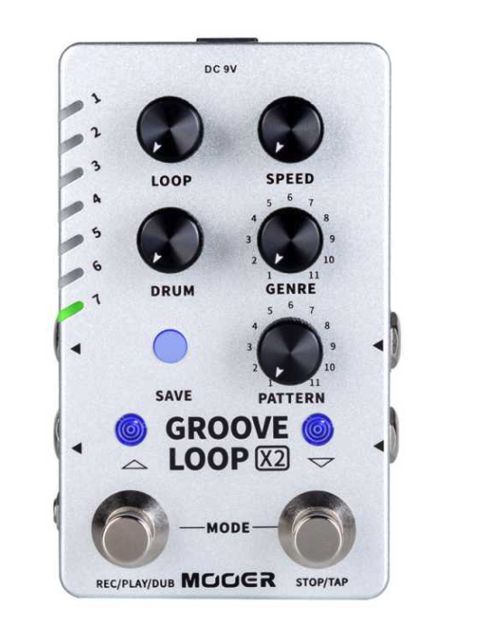 MOOER GROOVE LOOP X2 LOOPER Y DRUM MACHINE